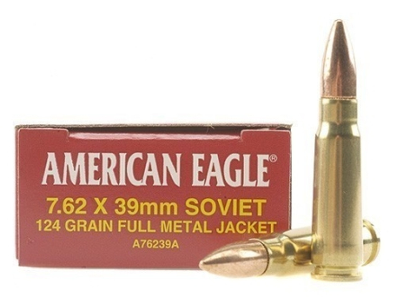 Federal American Eagle 7.62x39 124gr FMJ Federal American Eagle 7.62x39 124gr FMJ